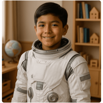 Niño astronauta